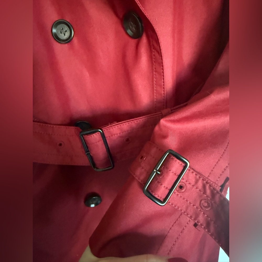 Coach Mint Condition Ruby Red Rain Coat - image 6